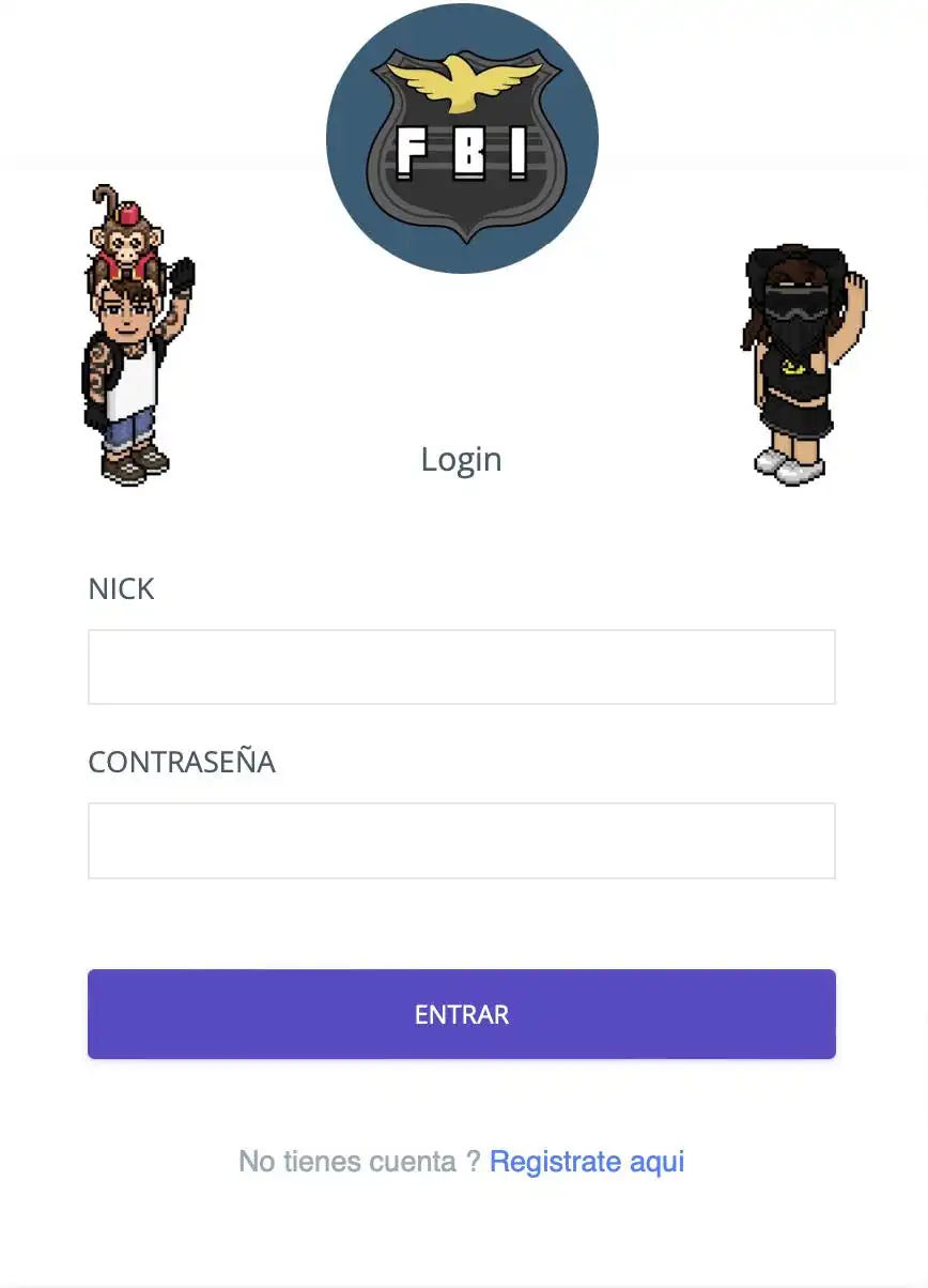 Pantalla de acceso al Foro Web